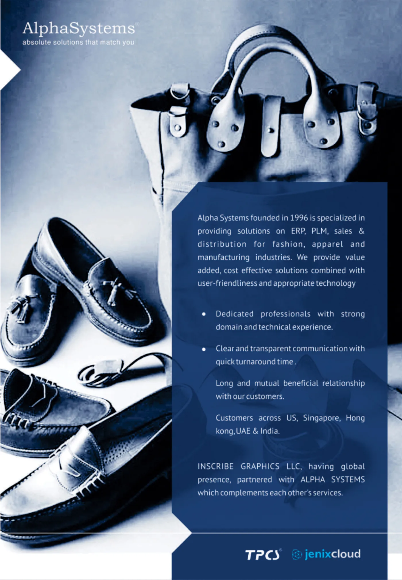 AlphaSystems ERP and PLM solutions campaign creative