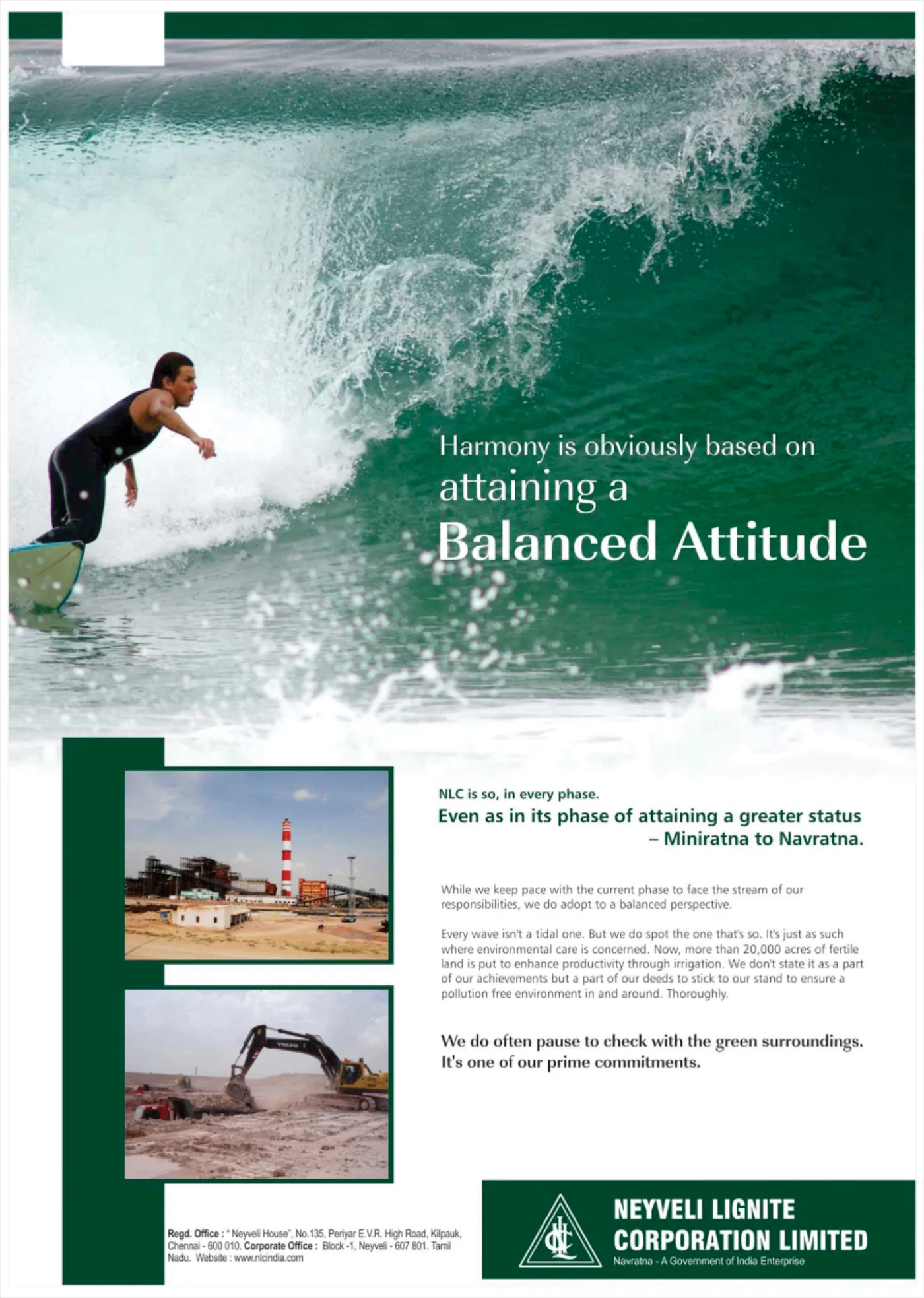 Neyveli Lignite Corporation corporate campaign creative