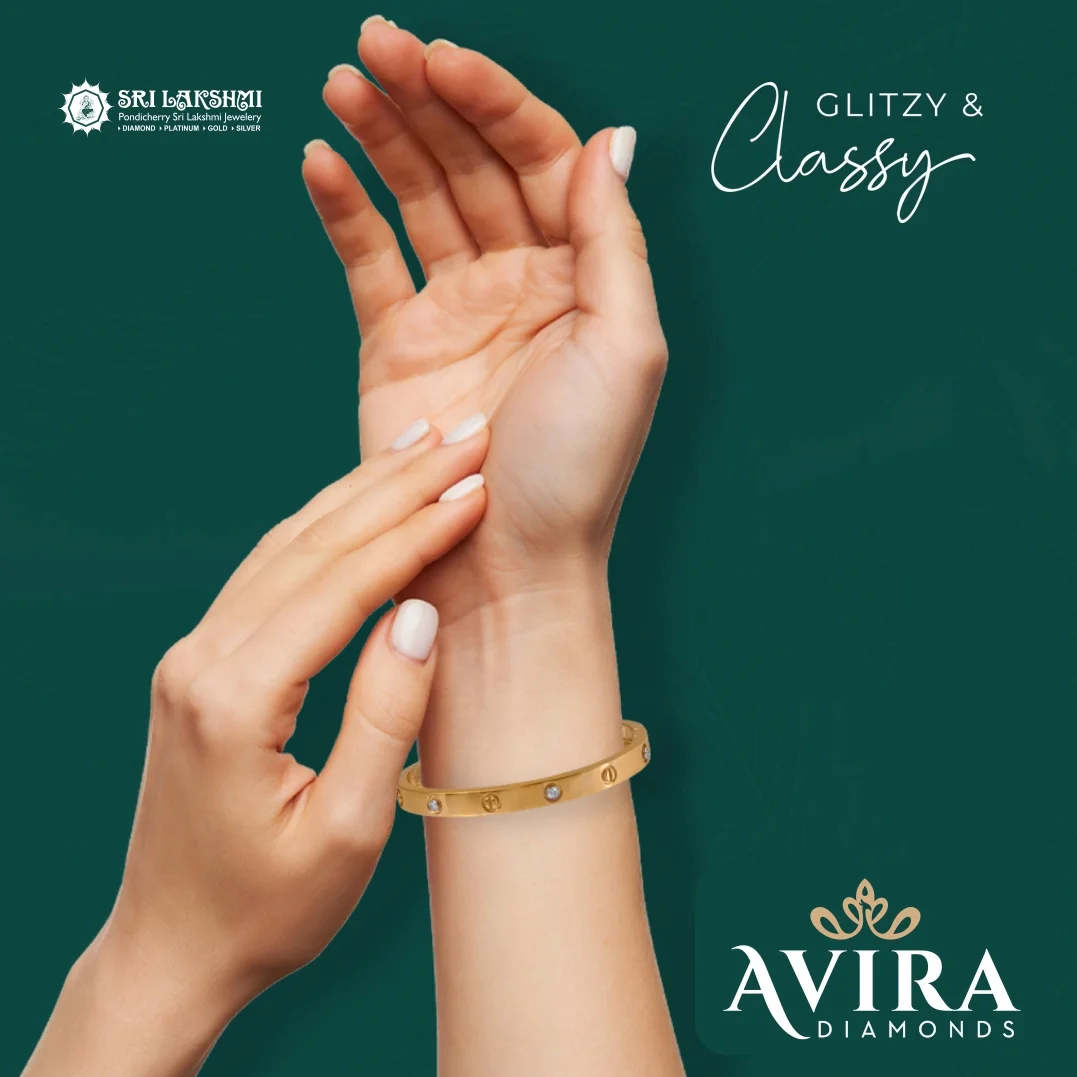 "Glitzy & Classy" AVIRA Diamonds bracelet campaign creative