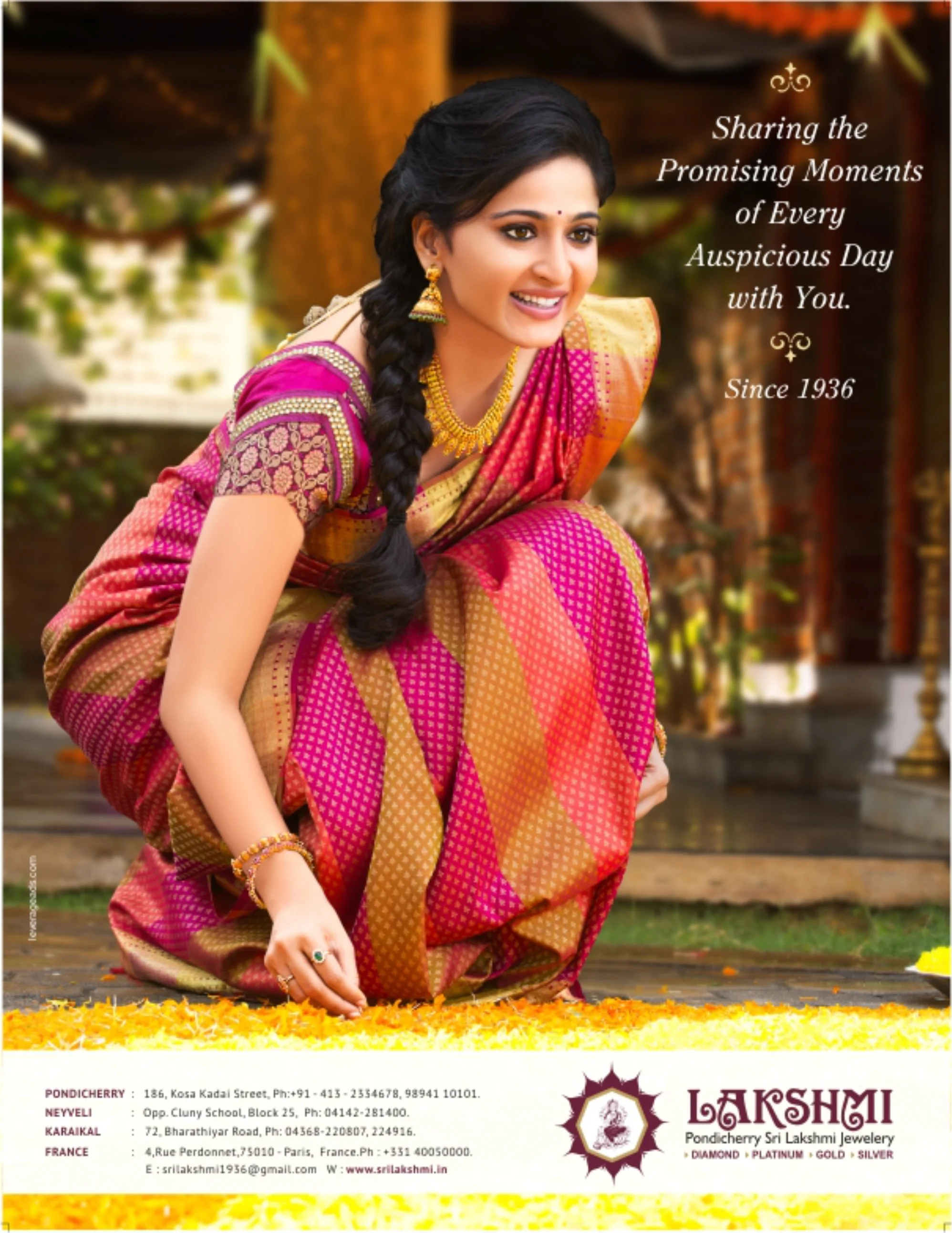 Festive jewellery campaign photography themed around an auspicious occasion