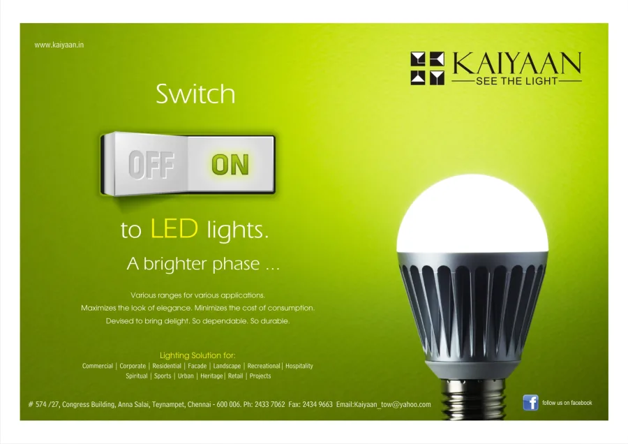 Kaiyaan LED Lighting "See The Light" advertising campaign creative